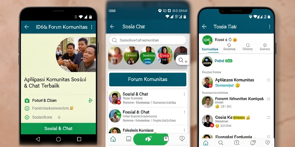 Antarmuka pengguna ID66 dengan forum komunitas menarik.