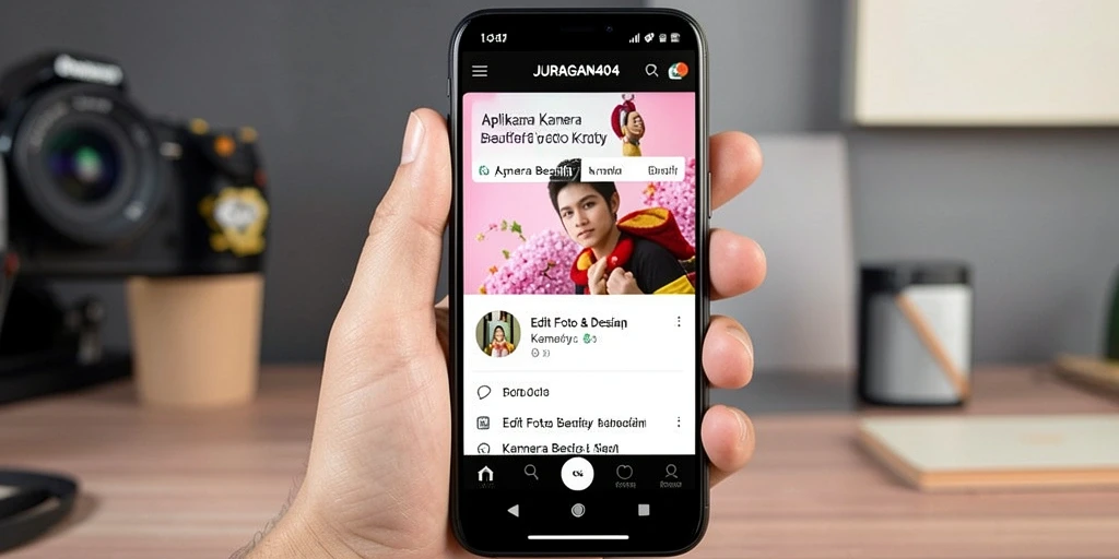 Antarmuka pengguna JURAGAN404 yang menarik dan mudah digunakan.