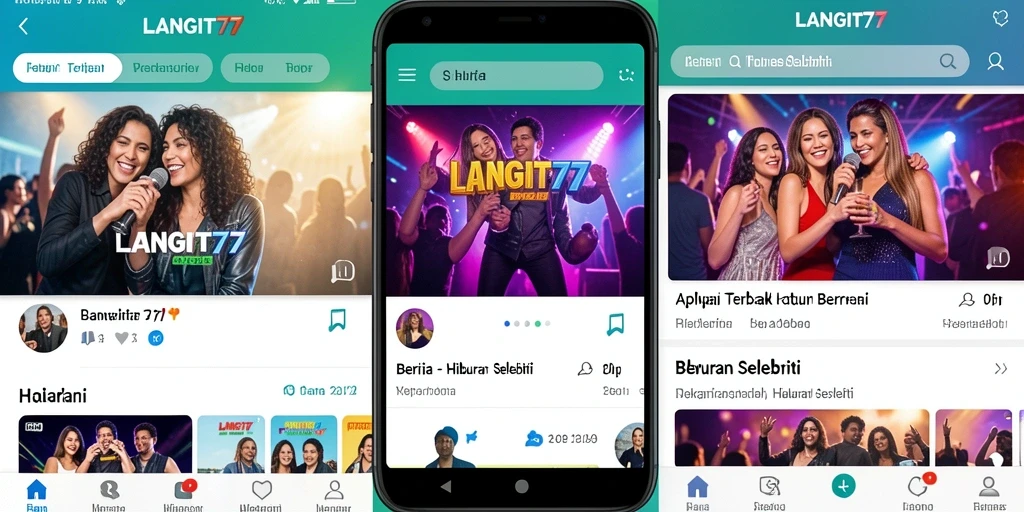 Tampilan antarmuka LANGIT77 yang menawan dan informatif.