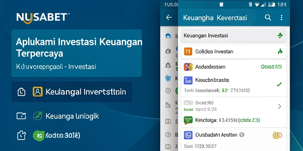 Antarmuka modern dan fungsional NUSABET untuk investasi.