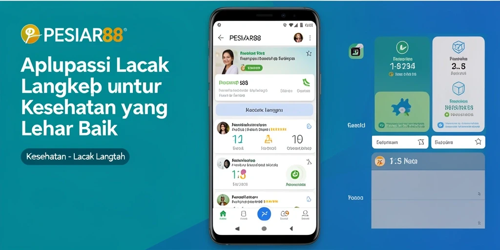 Tampilan antarmuka pengguna PESIAR88 yang intuitif untuk lacak langkah.