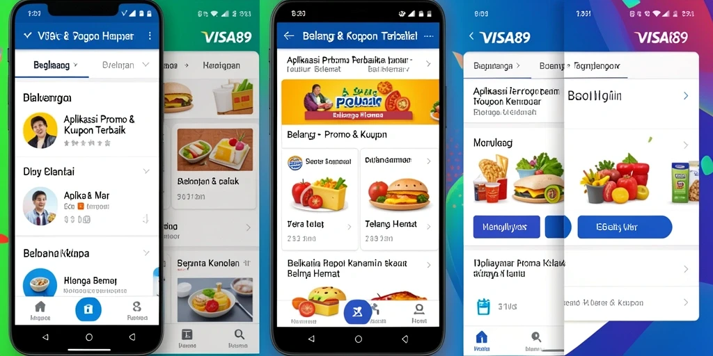 Antarmuka aplikasi VISA89 yang sederhana dan mudah dinavigasi.