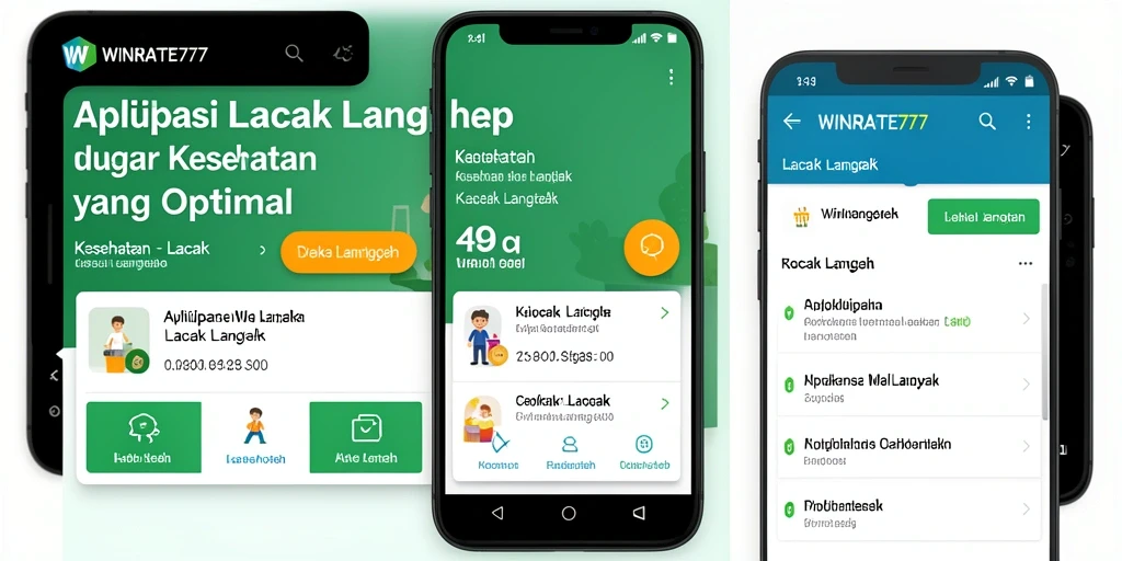 Tampilan antarmuka aplikasi Lacak Langkah WINRATE777 yang user-friendly.