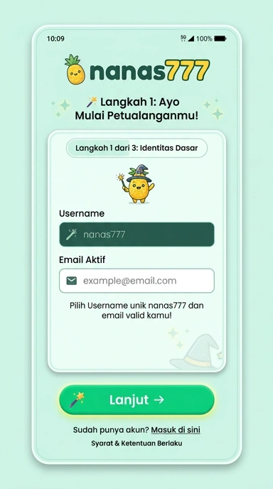 Buat Akun Baru di nanas777 dengan Mudah